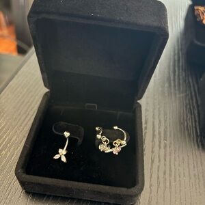 Curved Barbell Body Jewelry Bundle | Gold Tone Dangle (Set of 3)